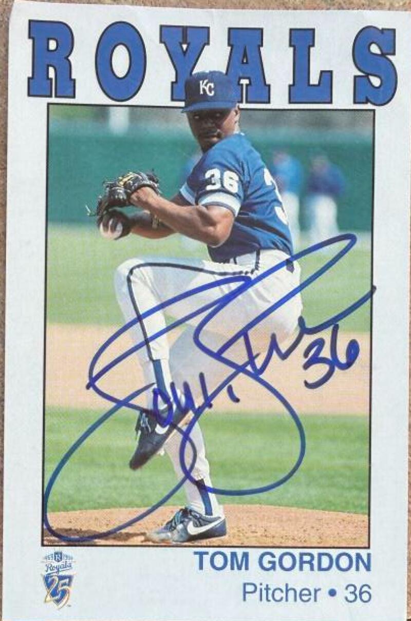 Tom Gordon Signed 1993 Police SGA - Kansas City Royals #NNO