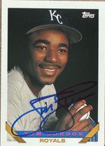Tom Gordon Signed 1993 Topps Baseball Card - Kansas City Royals #611