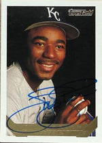 Tom Gordon Signed 1993 Topps Gold Baseball Card - Kansas City Royals #611