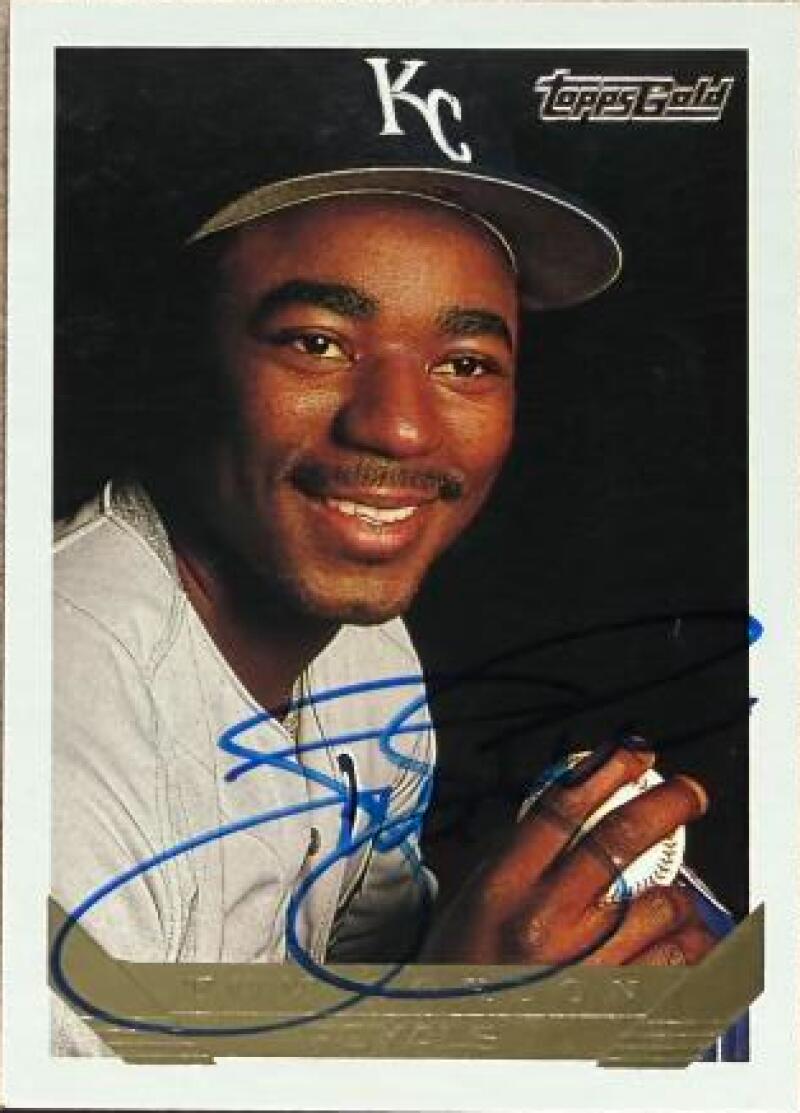 Tom Gordon Signed 1993 Topps Gold Baseball Card - Kansas City Royals #611