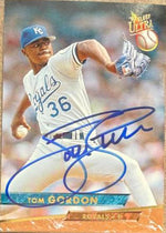 Tom Gordon Signed 1993 Fleer Ultra Baseball Card - Kansas City Royals #207