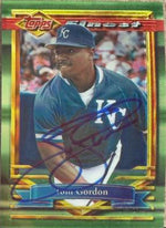 Tom Gordon Signed 1994 Topps Finest Baseball Card - Kansas City Royals #397