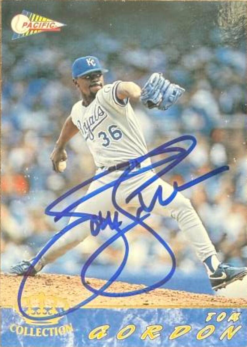 Tom Gordon Signed 1994 Pacific Baseball Card - Kansas City Royals #283
