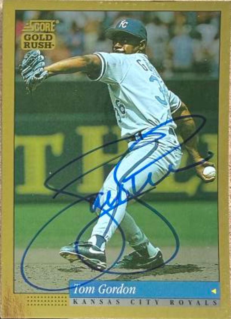 Tom Gordon Signed 1994 Score Gold Rush Baseball Card - Kansas City Royals #234