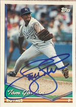 Tom Gordon Signed 1994 Topps Baseball Card - Kansas City Royals #66