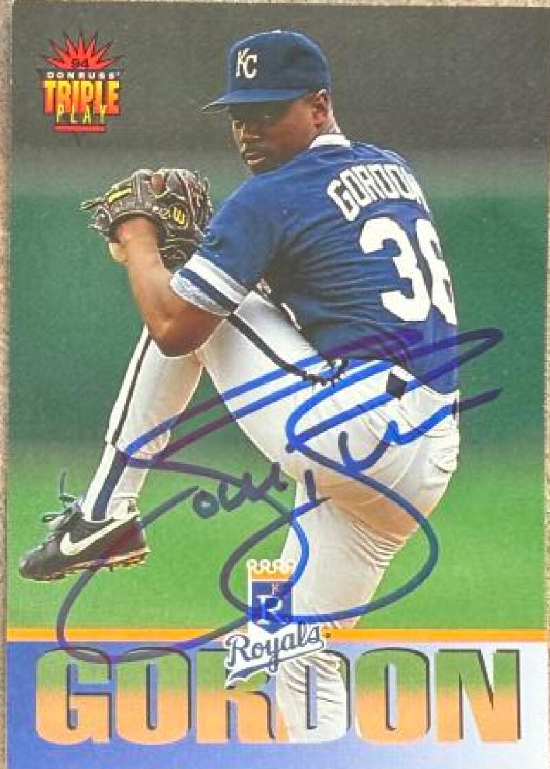 Tom Gordon Signed 1994 Triple Play Baseball Card - Kansas City Royals #234