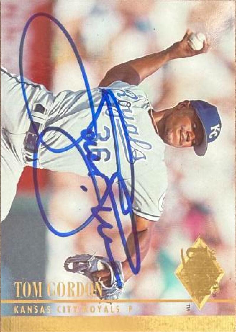 Tom Gordon Signed 1994 Fleer Ultra Baseball Card - Kansas City Royals #364