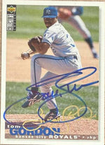 Tom Gordon Signed 1995 Collector's Choice Gold Signature Baseball Card - Kansas City Royals #461