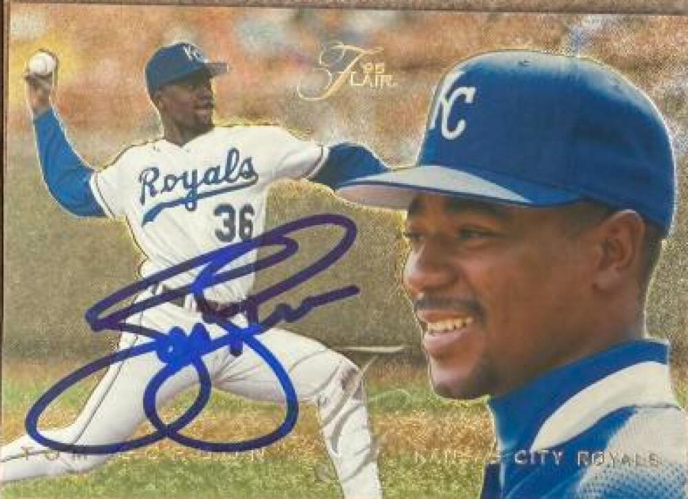 Tom Gordon Signed 1995 Flair Baseball Card - Kansas City Royals #264