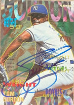 Tom Gordon Signed 1995 Fleer Baseball Card - Kansas City Royals #158