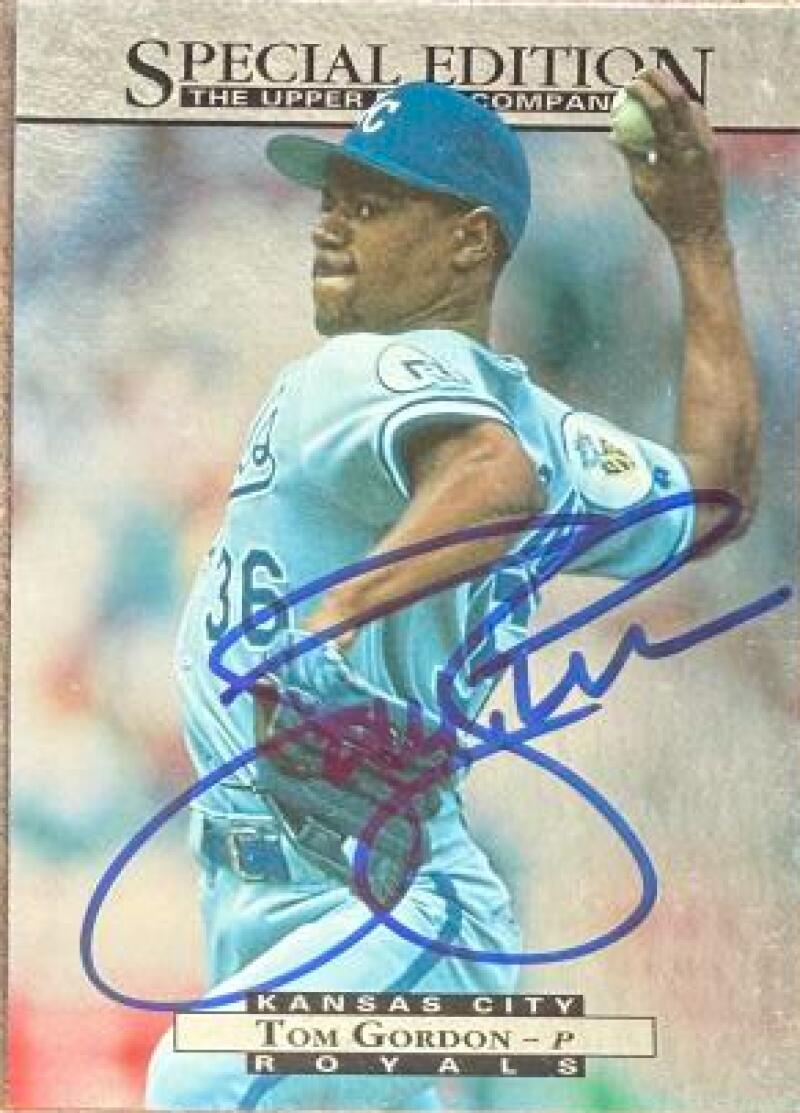 Tom Gordon Signed 1995 Upper Deck - Special Edition Baseball Card - Kansas City Royals #53
