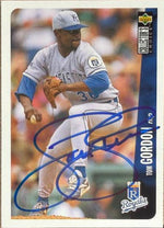Tom Gordon Signed 1996 Collector's Choice Baseball Card - Kansas City Royals #169