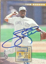 Tom Gordon Signed 1996 Donruss Baseball Card - Kansas City Royals #494