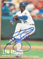 Tom Gordon Signed 1996 Fleer Tiffany Baseball Card - Kansas City Royals #127