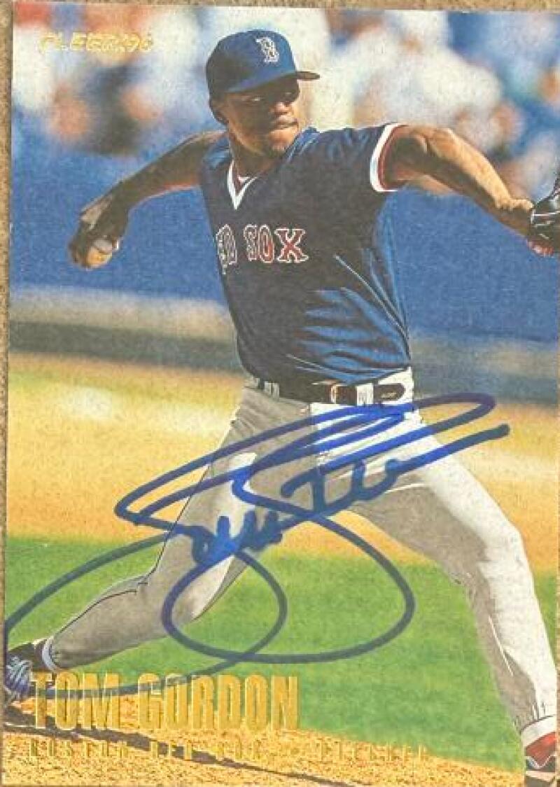 Tom Gordon Signed 1996 Fleer Update Baseball Card - Boston Red Sox #U12