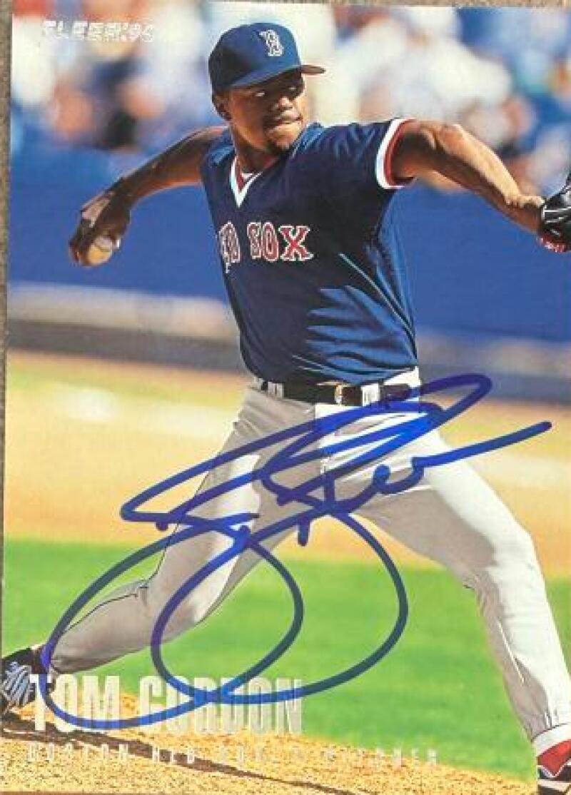Tom Gordon Signed 1996 Fleer Update Tiffany Baseball Card - Boston Red Sox #U12