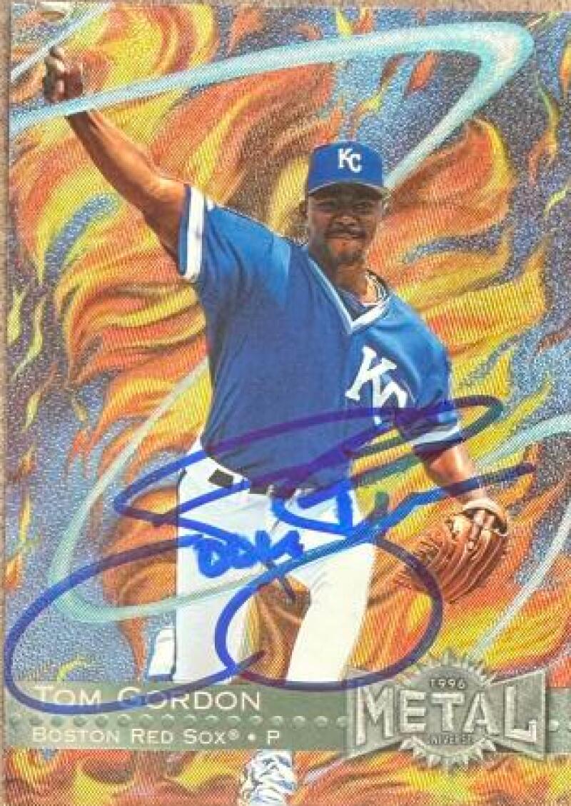 Tom Gordon Signed 1996 Metal Universe Baseball Card - Boston Red Sox #15