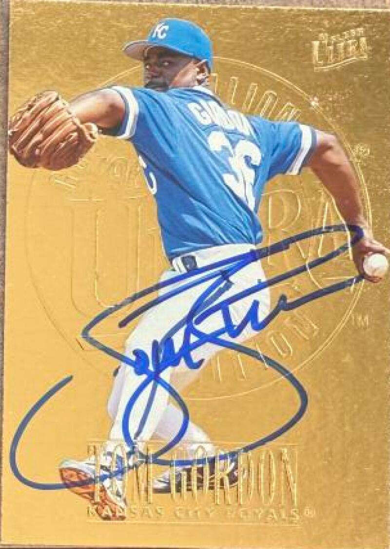 Tom Gordon Signed 1996 Fleer Ultra Gold Medallion Baseball Card - Kansas City Royals #70