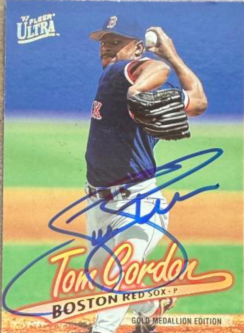 Tom Gordon Signed 1997 Fleer Ultra Gold Medallion Baseball Card - Boston Red Sox #G14