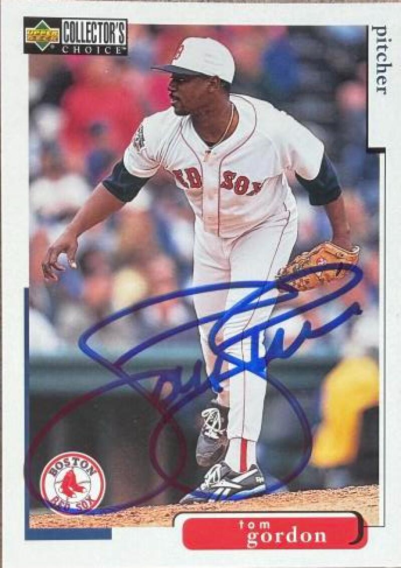 Tom Gordon Signed 1998 Collector's Choice Baseball Card - Boston Red Sox #52
