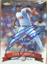 Tom Gordon Signed 1998 Topps Finest Baseball Card - Boston Red Sox #251