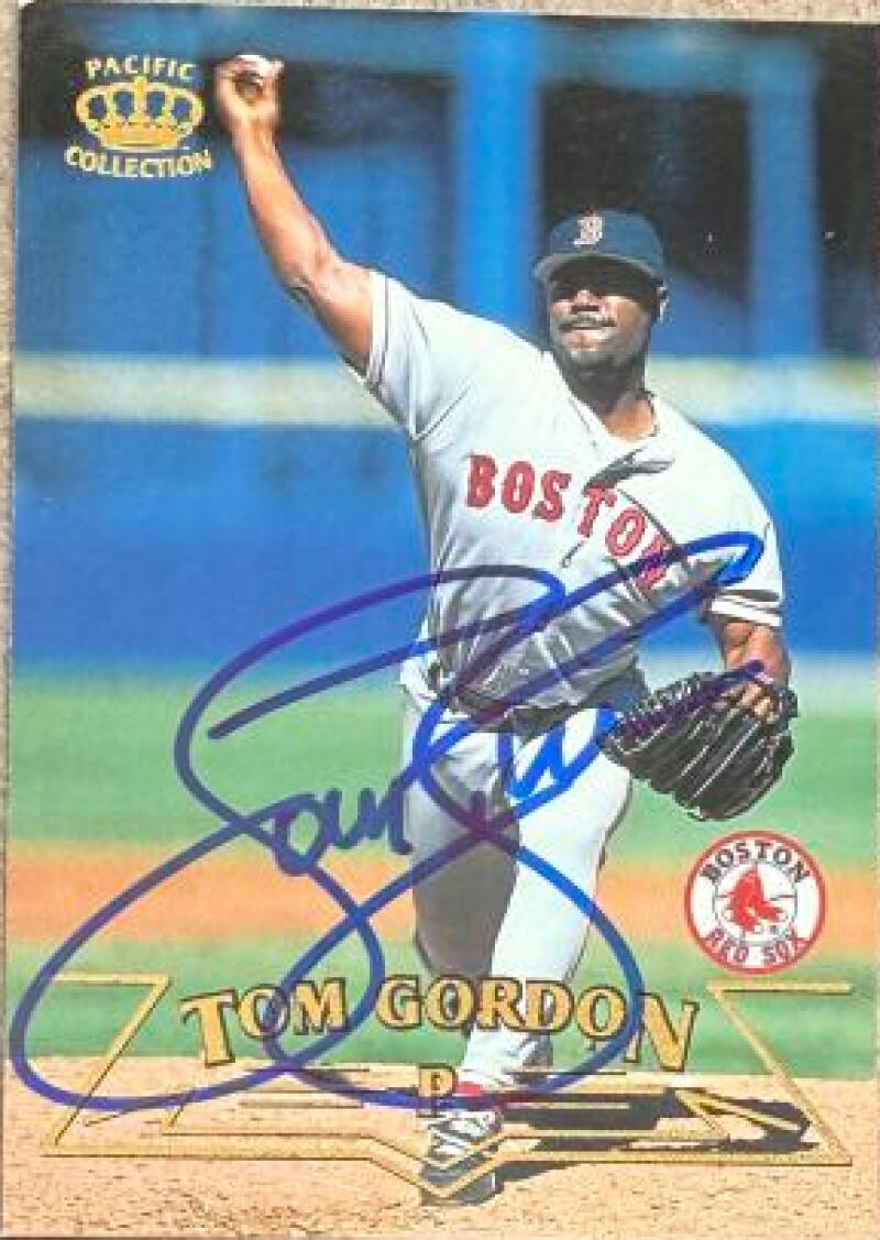 Tom Gordon Signed 1998 Pacific Baseball Card - Boston Red Sox #40