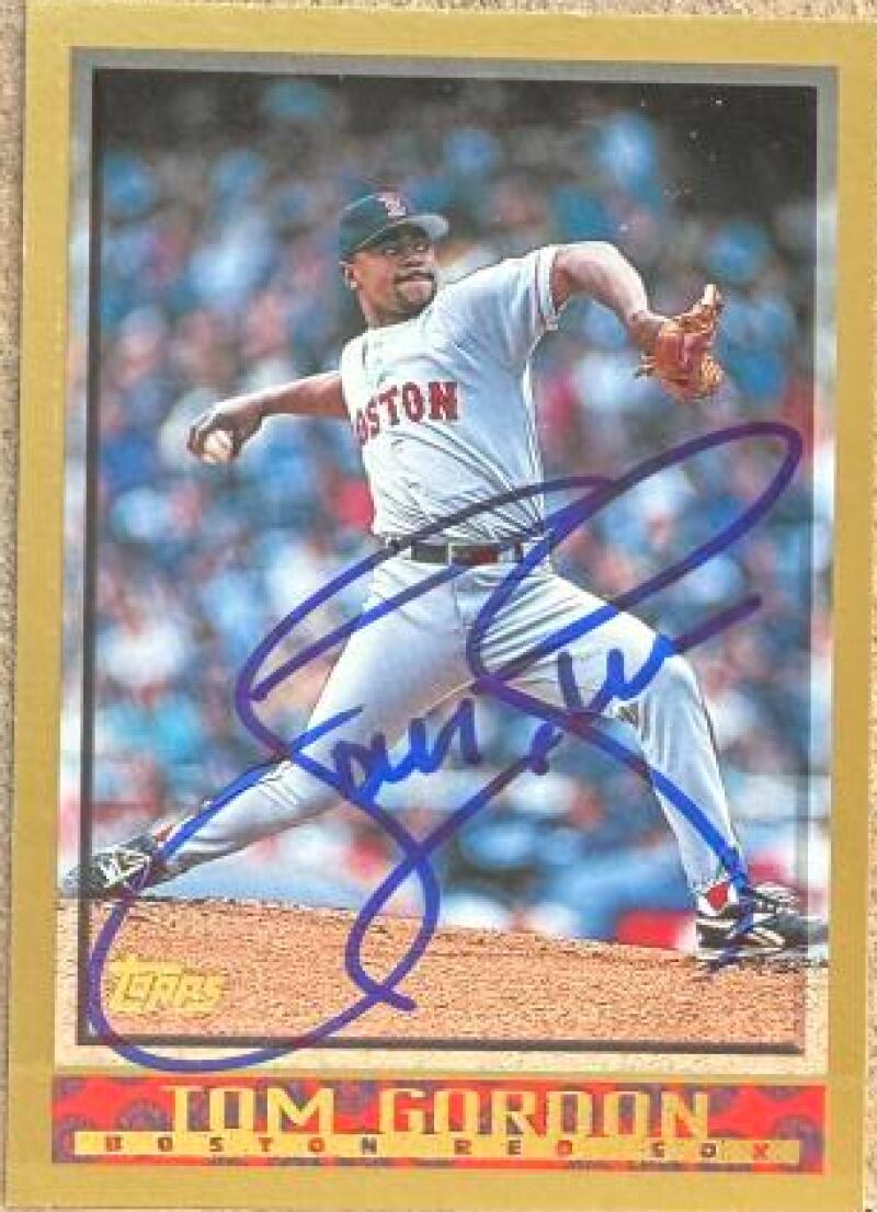 Tom Gordon Signed 1998 Topps Baseball Card - Boston Red Sox #64