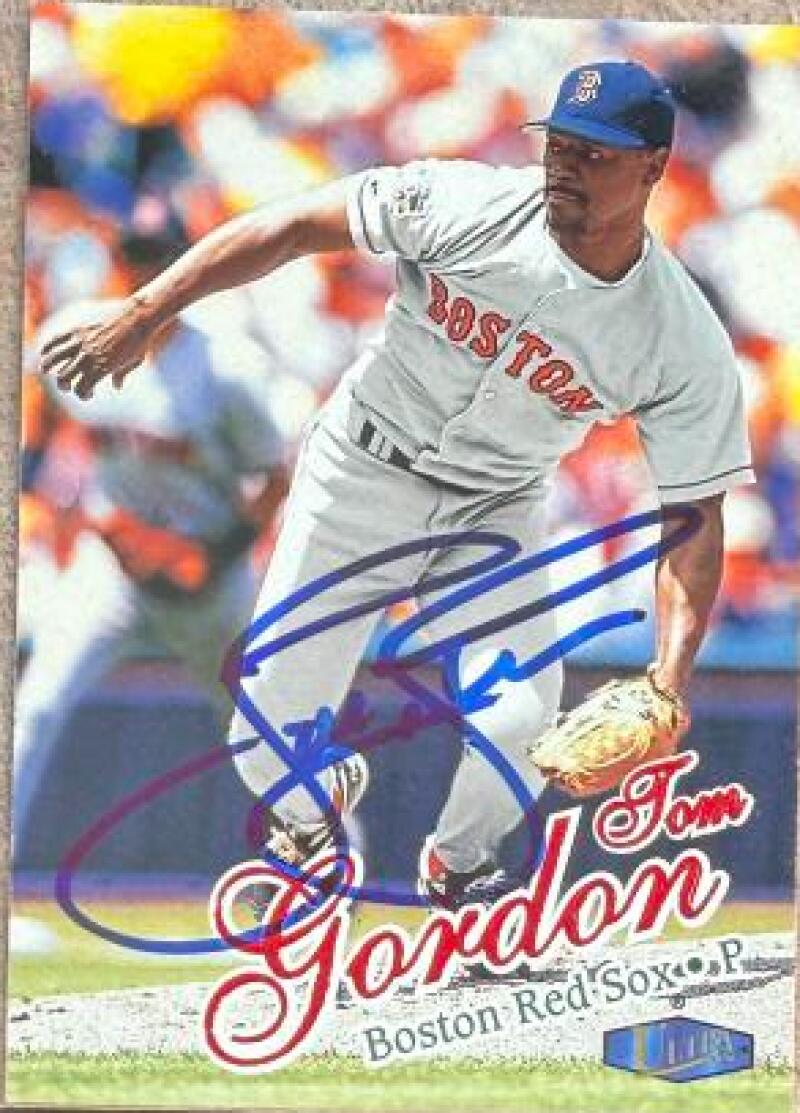 Tom Gordon Signed 1998 Fleer Ultra Baseball Card - Boston Red Sox #172