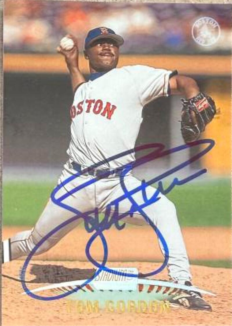 Tom Gordon Signed 1999 Stadium Club Baseball Card - Boston Red Sox #28