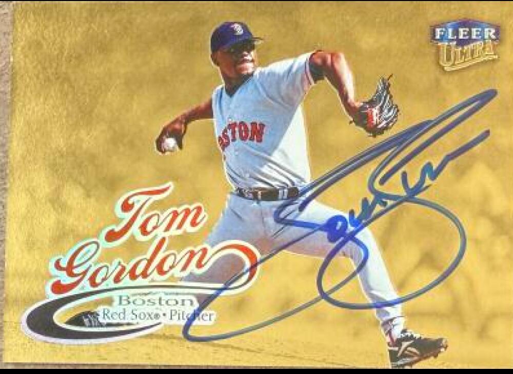 Tom Gordon Signed 1999 Fleer Ultra Gold Medallion Baseball Card - Boston Red Sox #60G