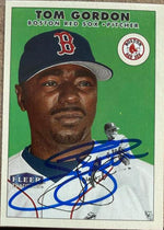 Tom Gordon Signed 2000 Fleer Tradition Baseball Card - Boston Red Sox #204
