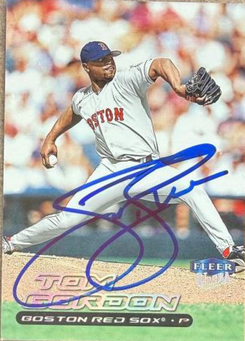 Tom Gordon Signed 2000 Fleer Ultra Baseball Card - Boston Red Sox #12