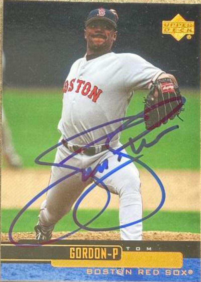 Tom Gordon Signed 2000 Upper Deck Baseball Card - Boston Red Sox #60