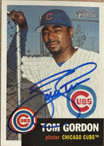 Tom Gordon Signed 2002 Topps Heritage Baseball Card - Chicago Cubs #265