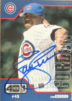 Tom Gordon Signed 2002 Upper Deck 40-Man Baseball Card - Chicago Cubs #609