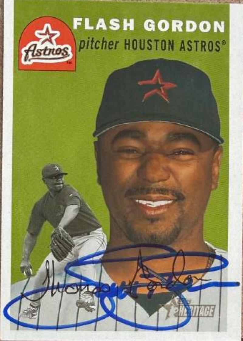 Tom Gordon Signed 2003 Topps Heritage Baseball Card - Houston Astros #337