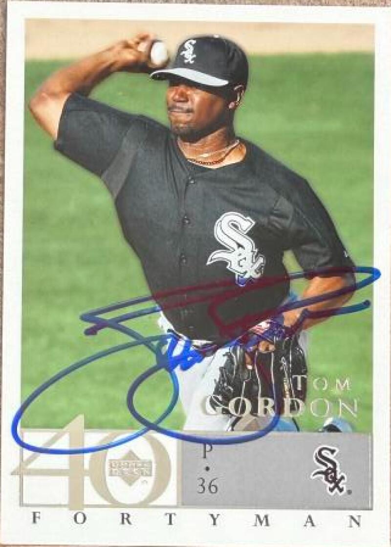 Tom Gordon Signed 2003 Upper Deck 40-Man Baseball Card - Chicago White Sox #322