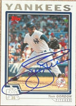 Tom Gordon Signed 2004 Topps Traded & Rookies Baseball Card - New York Yankees #T56