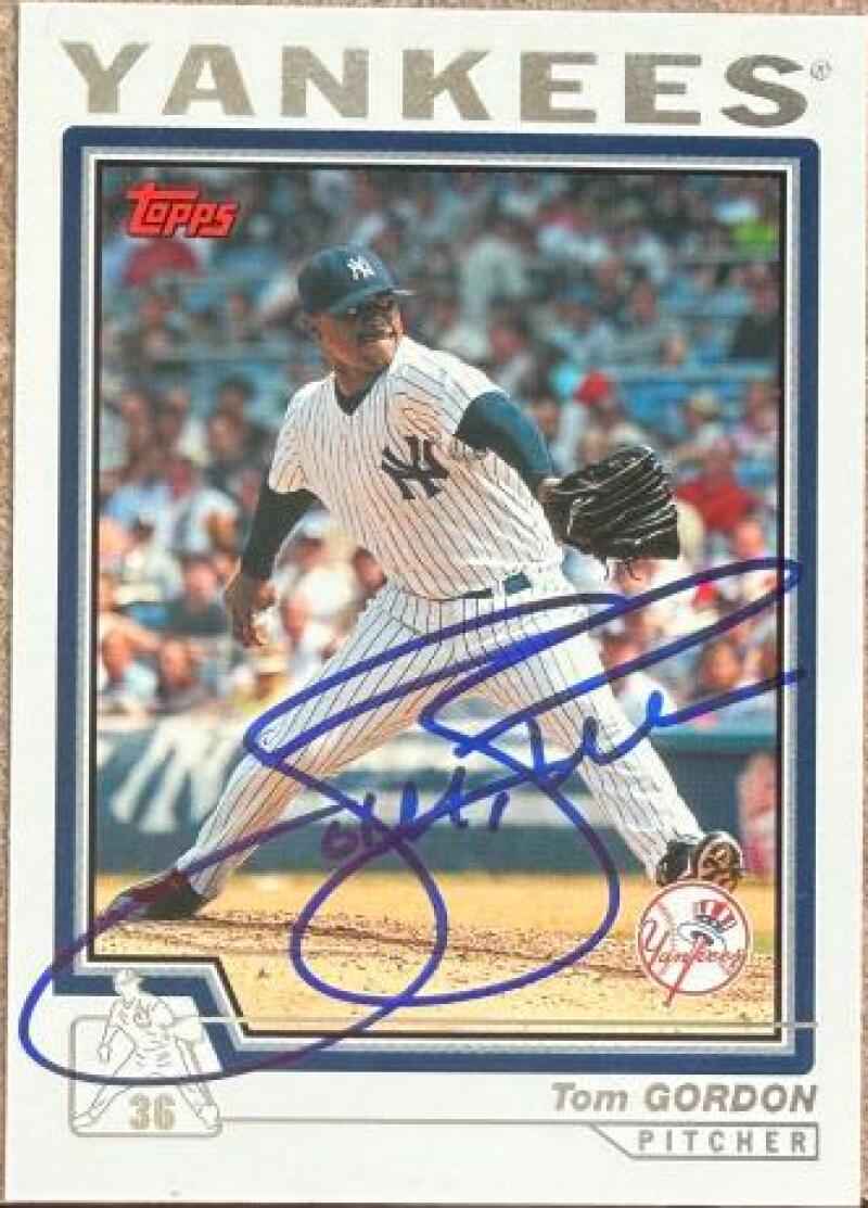 Tom Gordon Signed 2004 Topps Traded & Rookies Baseball Card - New York Yankees #T56