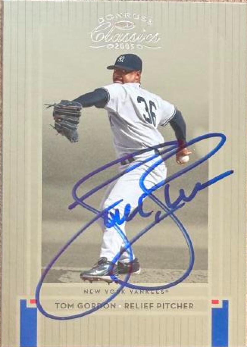Tom Gordon Signed 2005 Donruss Classics Baseball Card - New York Yankees #181