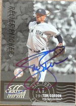 Tom Gordon Signed 2005 Leaf Century Baseball Card - New York Yankees #136