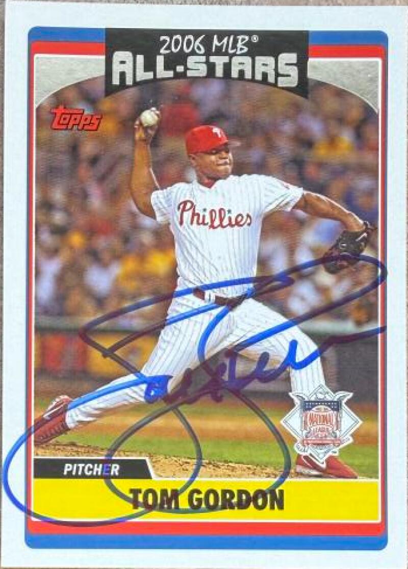 Tom Gordon Signed 2006 Topps Updates & Highlights AS Baseball Card - Philadelphia Phillies #UH266