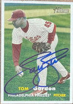 Tom Gordon Signed 2006 Topps Heritage Baseball Card - Philadelphia Phillies #14