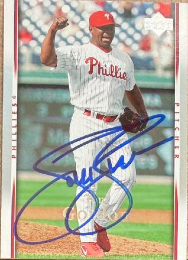 Tom Gordon Signed 2007 Upper Deck Baseball Card - Philadelphia Phillies #399