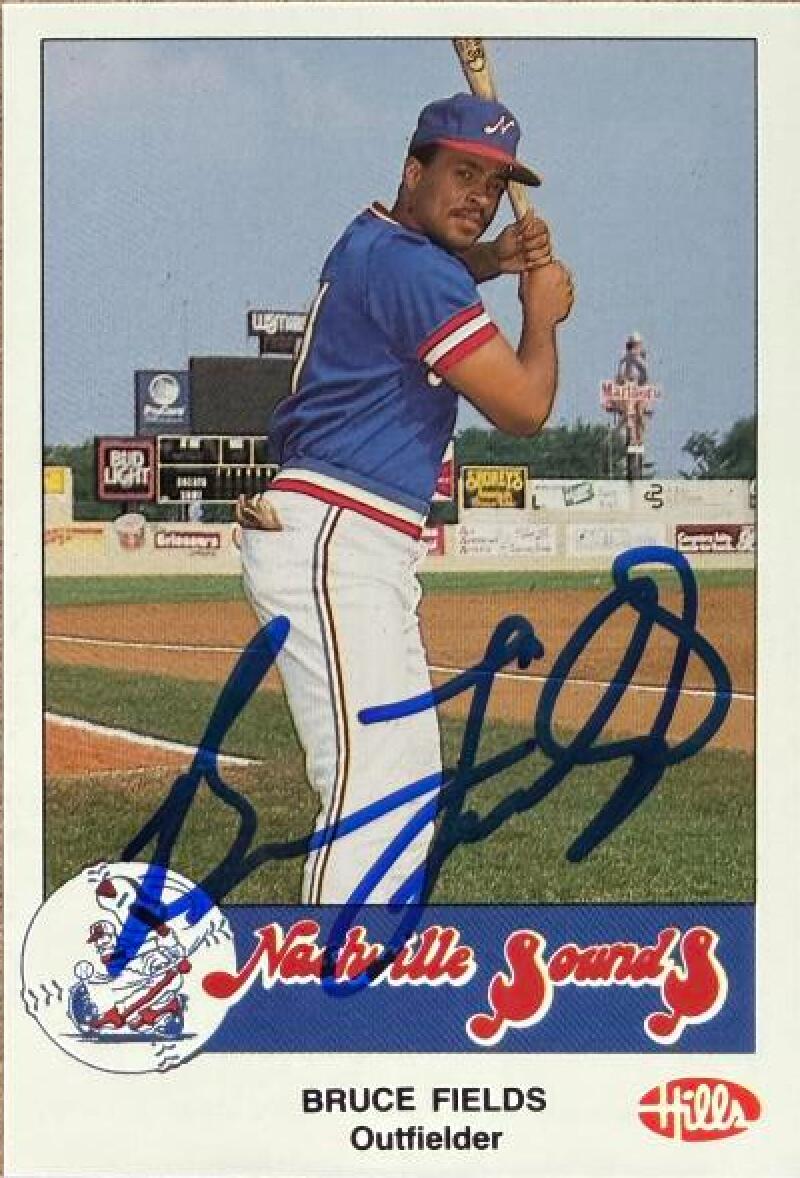 Bruce Fields Signed 1986 Nashville Sounds #NNO