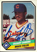 Bruce Fields Signed 1989 CMC Calgary Cannons #19