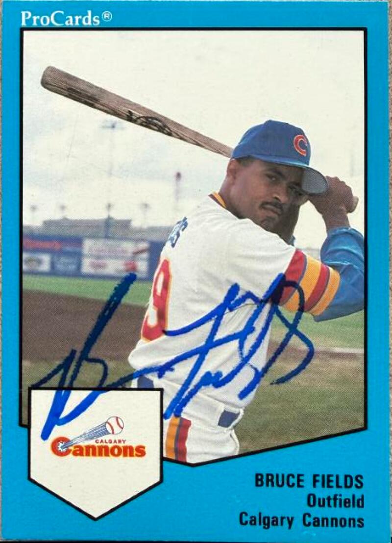 Bruce Fields Signed 1989 ProCards FutureStars AAA Calgary Cannons #534