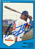 Bruce Fields Signed 1989 ProCards Minor League Team Sets Calgary Cannons #534