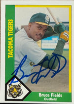 Bruce Fields Signed 1990 CMC Tacoma Tigers Baseball Card #591