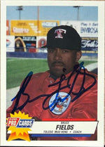 Bruce Fields Signed 1993 Fleer ProCards Toledo Mud Hens Baseball Card HC #1668